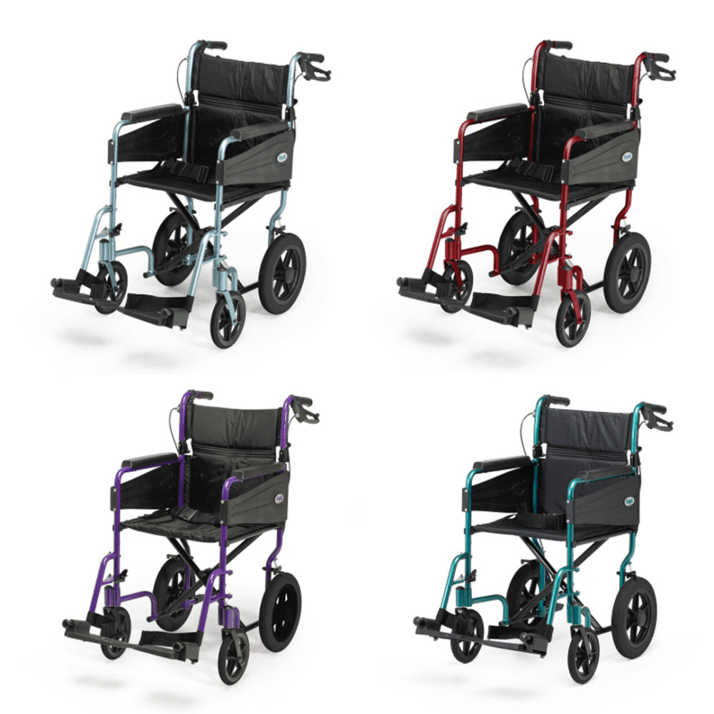 Rullstol Escape Lite | Med vårdarbroms & 46 cm sits - PLs Hjälpmedelsbutik